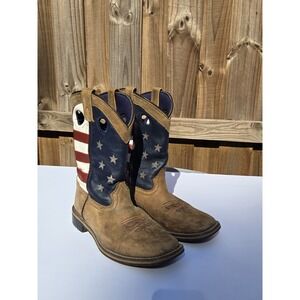 Smoky Mountain Boots Kids' Stars and Stripes Western Boot Youth‎ Size 5.5 R